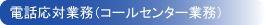 電話応対業務（コールセンター業務）